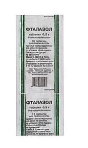 Ftalazol se užívá při průjmu