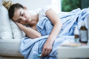 L'adolescente non si sente bene