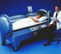Hiperbari oxigénezés módszere - kezelés egy hiperbár kamrában