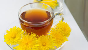 Infusão de ervas para constipação