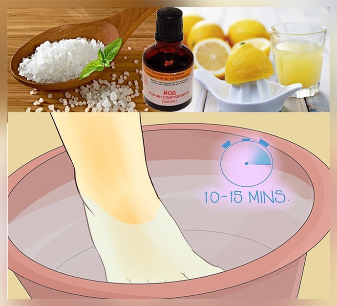 Élelmiszer, tengeri só a körömgombából (12 recept): fürdők, krémek, borogatások