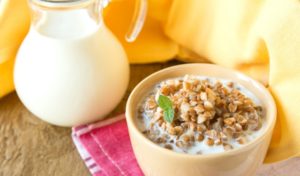 Porridge mit Kefir