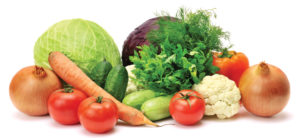 Verdure come fonti di vitamine
